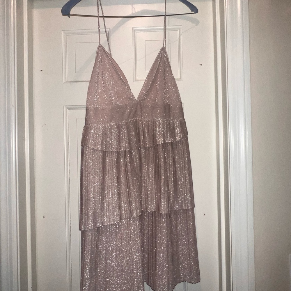 SAYLOR Shimmering Beige Dress